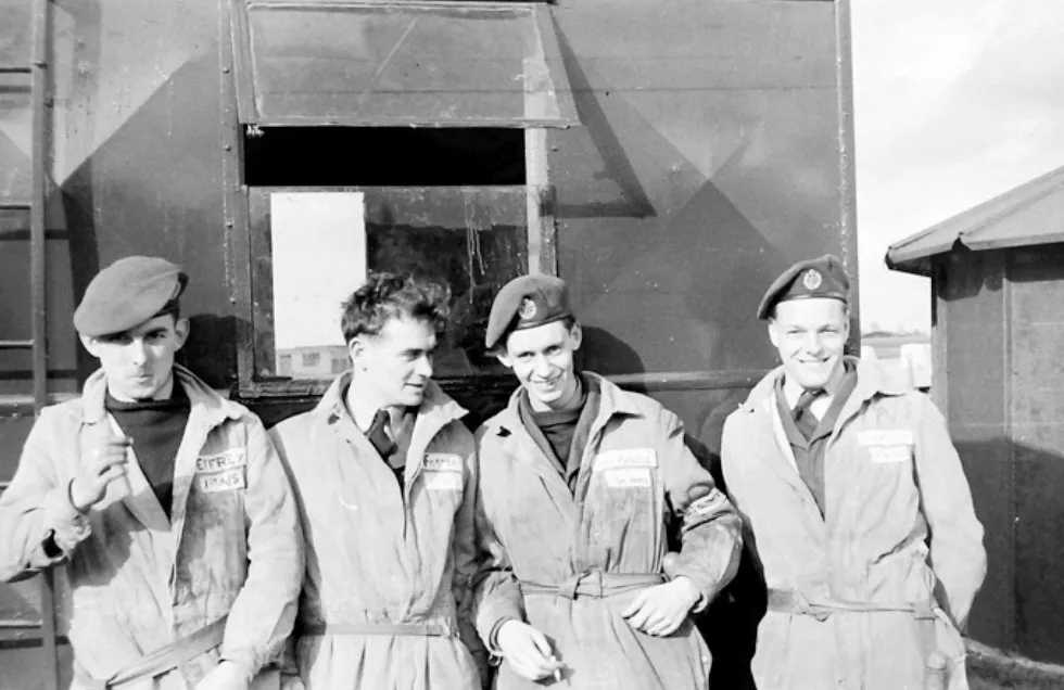 Four Armourers at RAF Leconfield