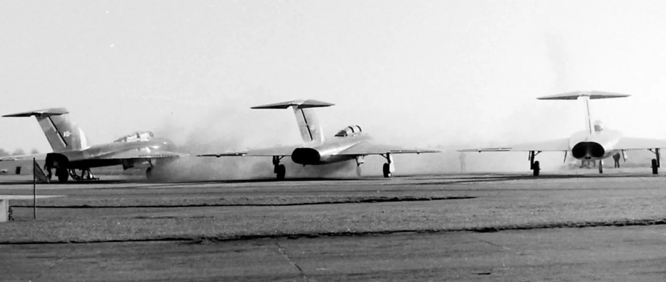 Visiting Javelins on the Pan at RAF Leconfield