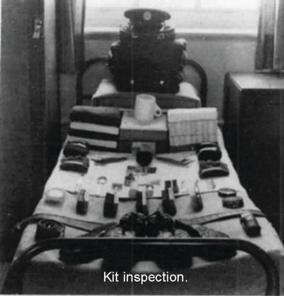 Kit Laid Out For Inspection On Bed