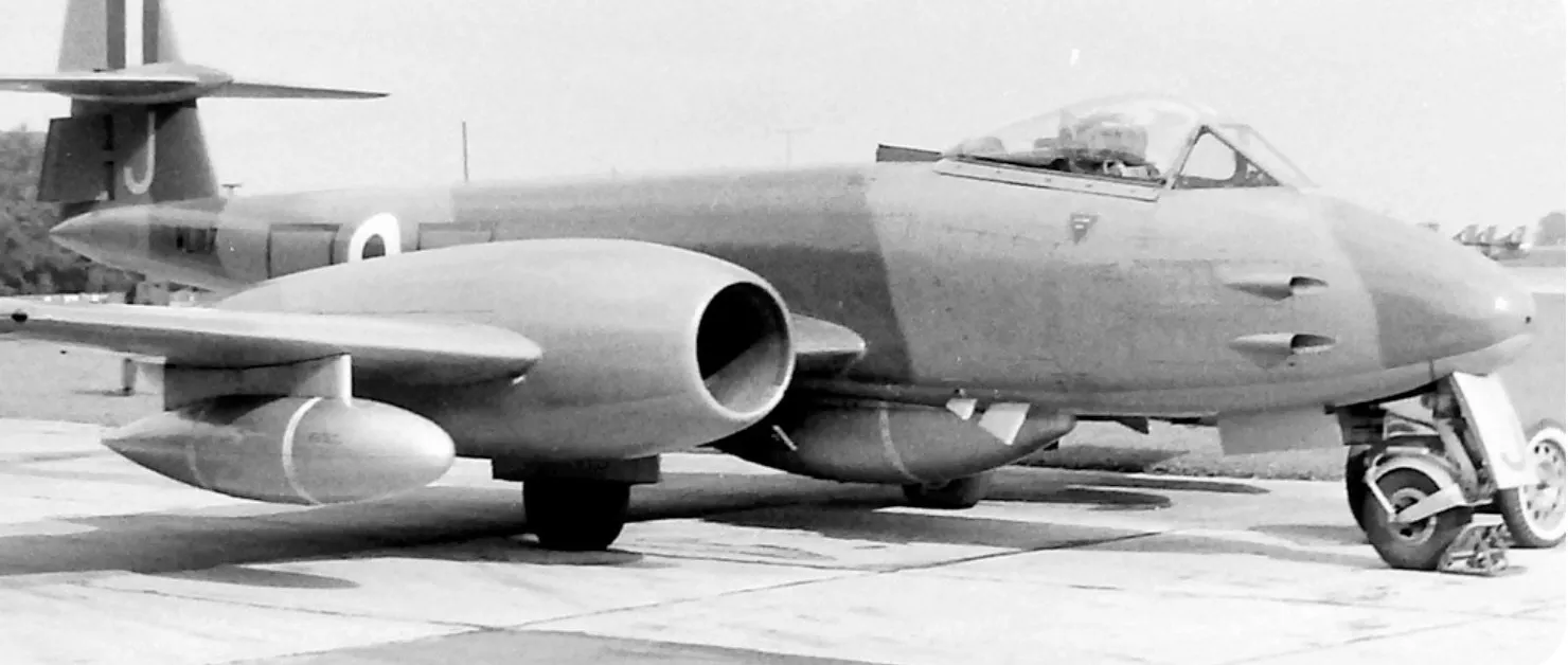 Meteor on the Pan at RAF Leconfield
