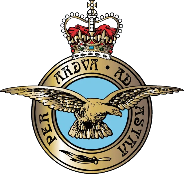 Royal Air Force Badge — Official RAF emblem representing the author's service
